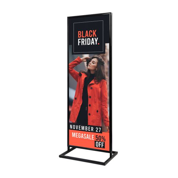 Poster Display Dekor Click 2 x A1 Schwarz