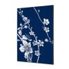 Spannstoff Wanddekoration SET A2 Japanische Kirschblüte Blau - 8