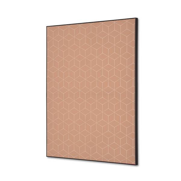 Spannstoff Wanddekoration SET A2 Hexagon Beige