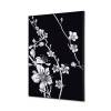 Spannstoff Wanddekoration SET 40 x 40 Japanische Kirschblüte Schwarz - 12