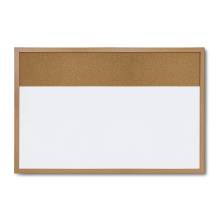 Kombiboard - Whiteboard Holz / Kork 60 x 90 cm